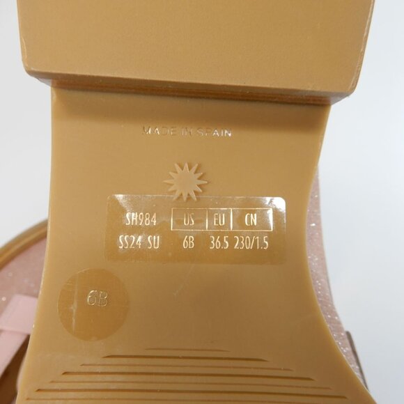 Stuart Weitzman Palmer Slip on LOAFERS Flats Size 6 Pink Shimmer Mesh NEW $475 - Picture 14 of 16